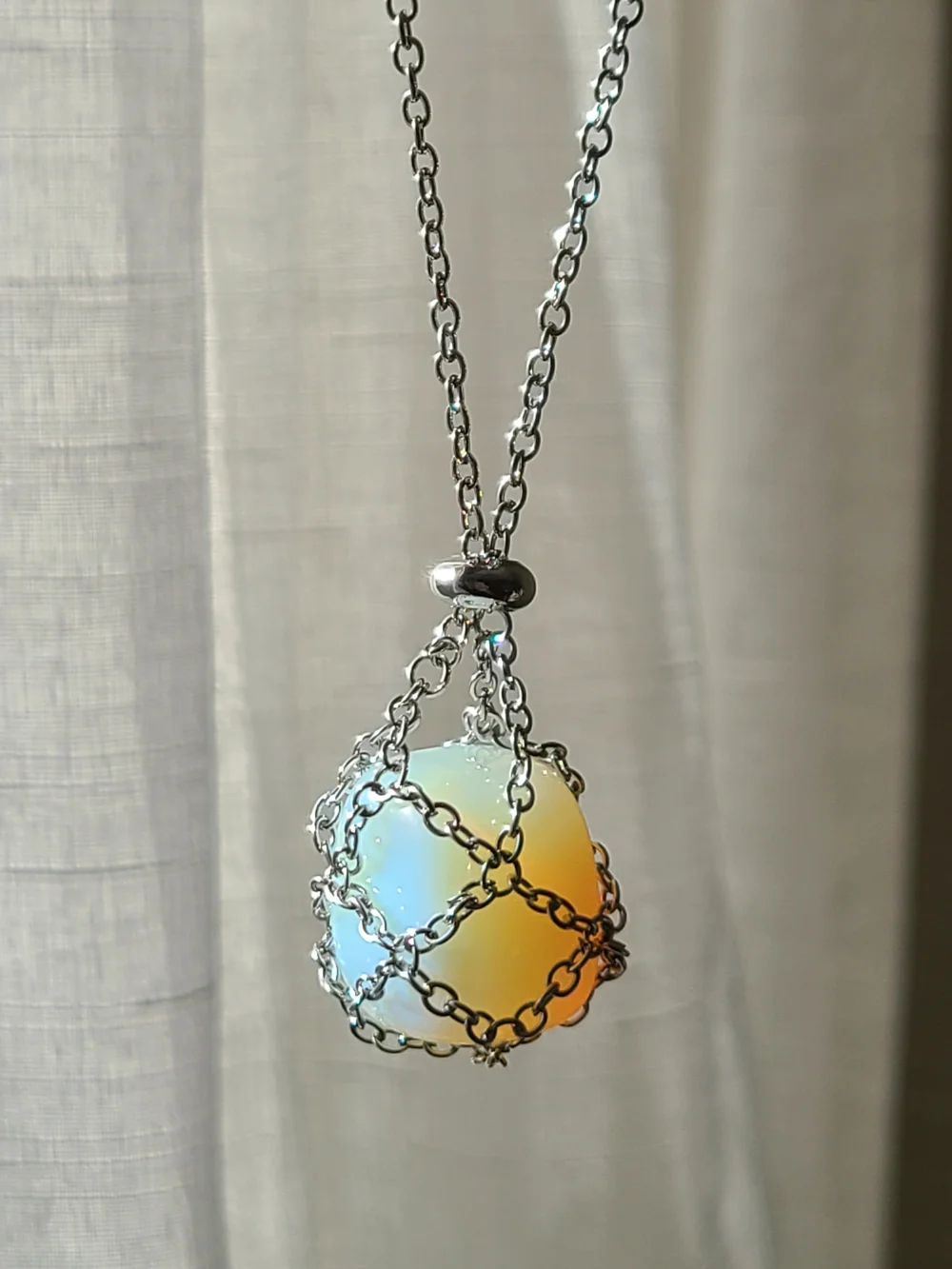 opalite cage necklace - Picture 4 of 4